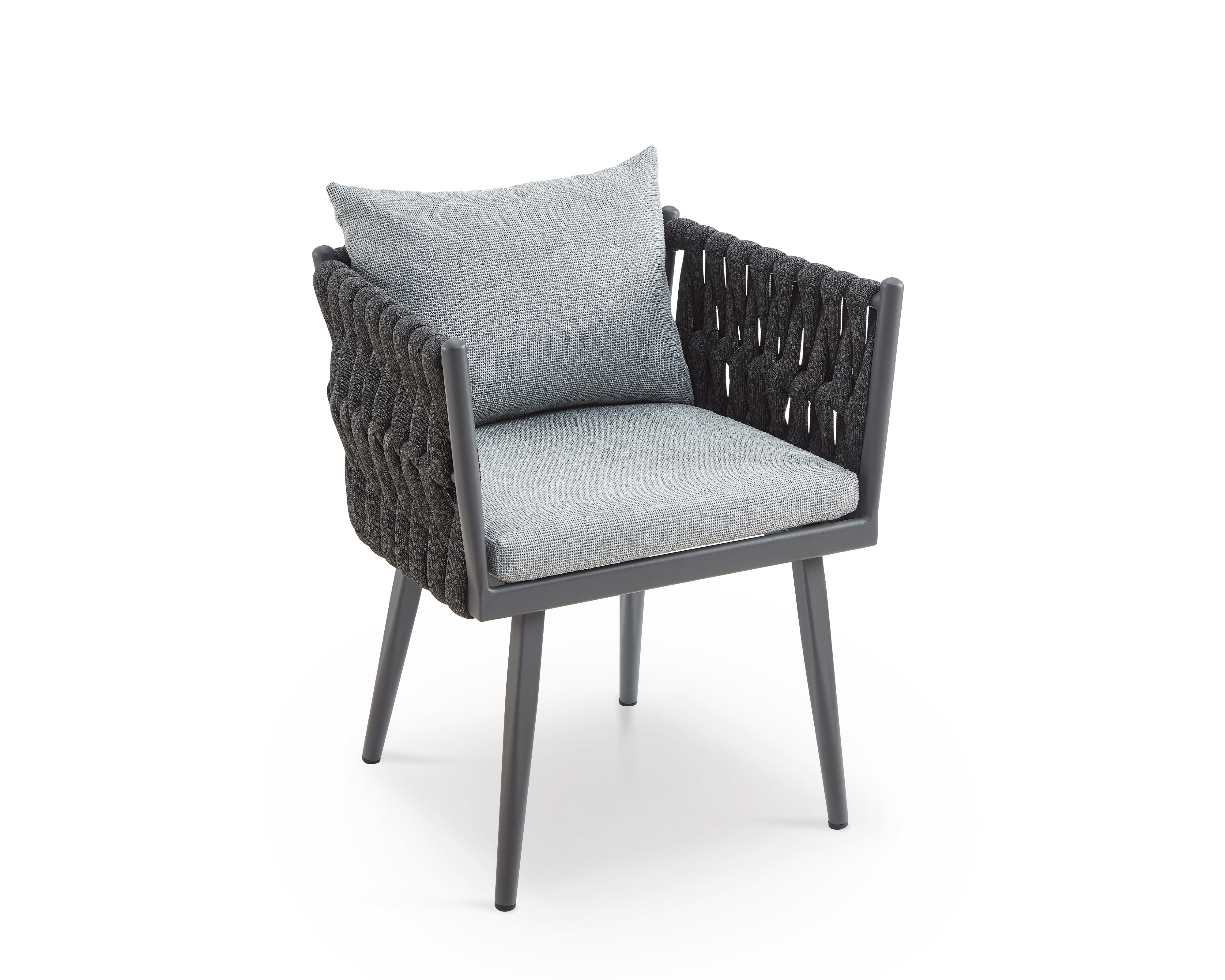 Charly Outdoor Dining Chair - (Crib 5) Hunter Stone and Charcoal Grey by Liang & Eimil