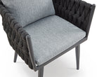 Charly Outdoor Dining Chair - (Crib 5) Hunter Stone and Charcoal Grey by Liang & Eimil