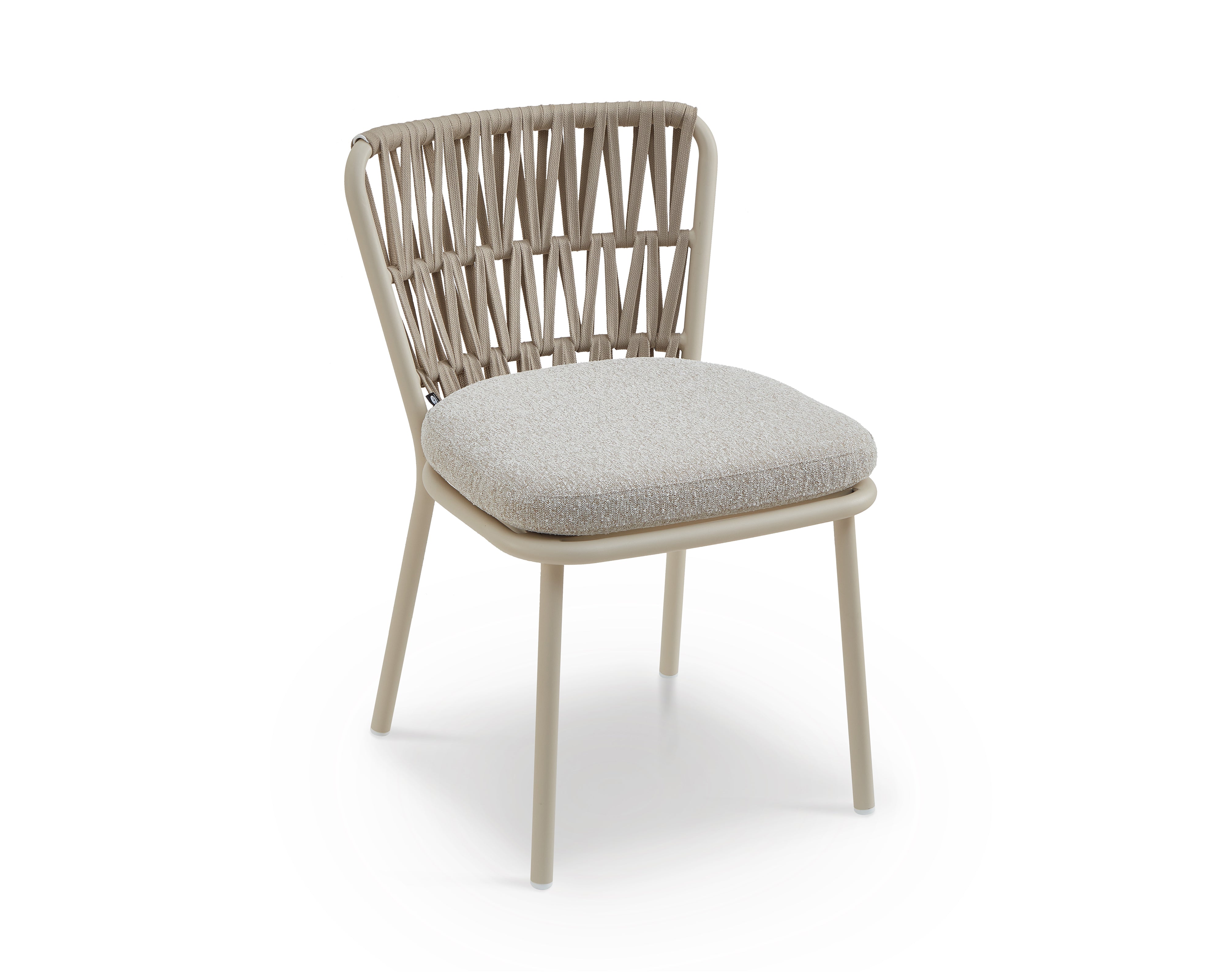 Ariana Outdoor Dining Chair (set of 2) - (Crib 5) Forest Beige & Warm Ivory by Liang & Eimil