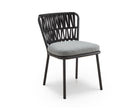 Ariana Outdoor Dining Chair (set of 2) - (Crib 5) Hunter Stone and Charcoal Grey by Liang & Eimil