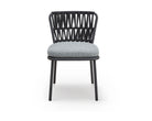Ariana Outdoor Dining Chair (set of 2) - (Crib 5) Hunter Stone and Charcoal Grey by Liang & Eimil