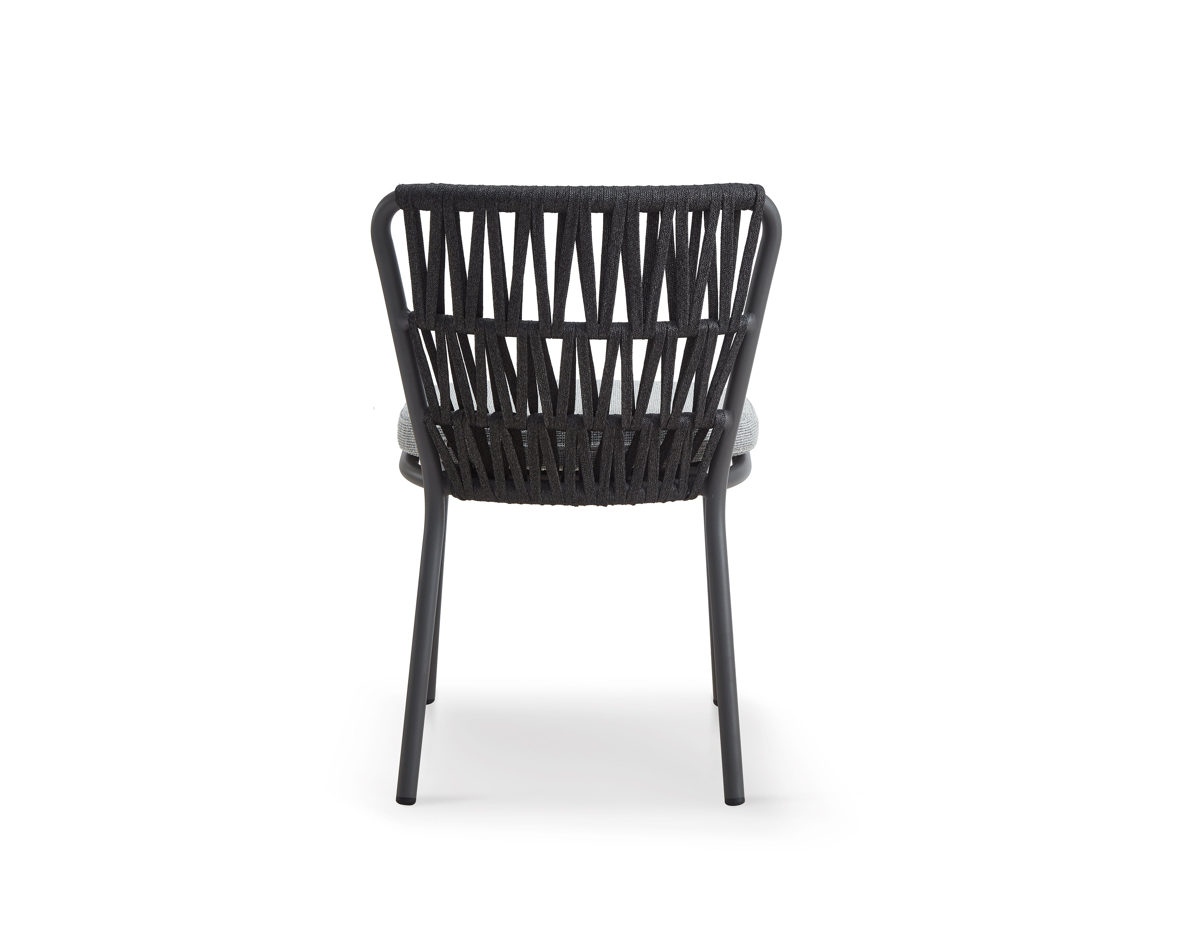 Ariana Outdoor Dining Chair (set of 2) - (Crib 5) Hunter Stone and Charcoal Grey by Liang & Eimil