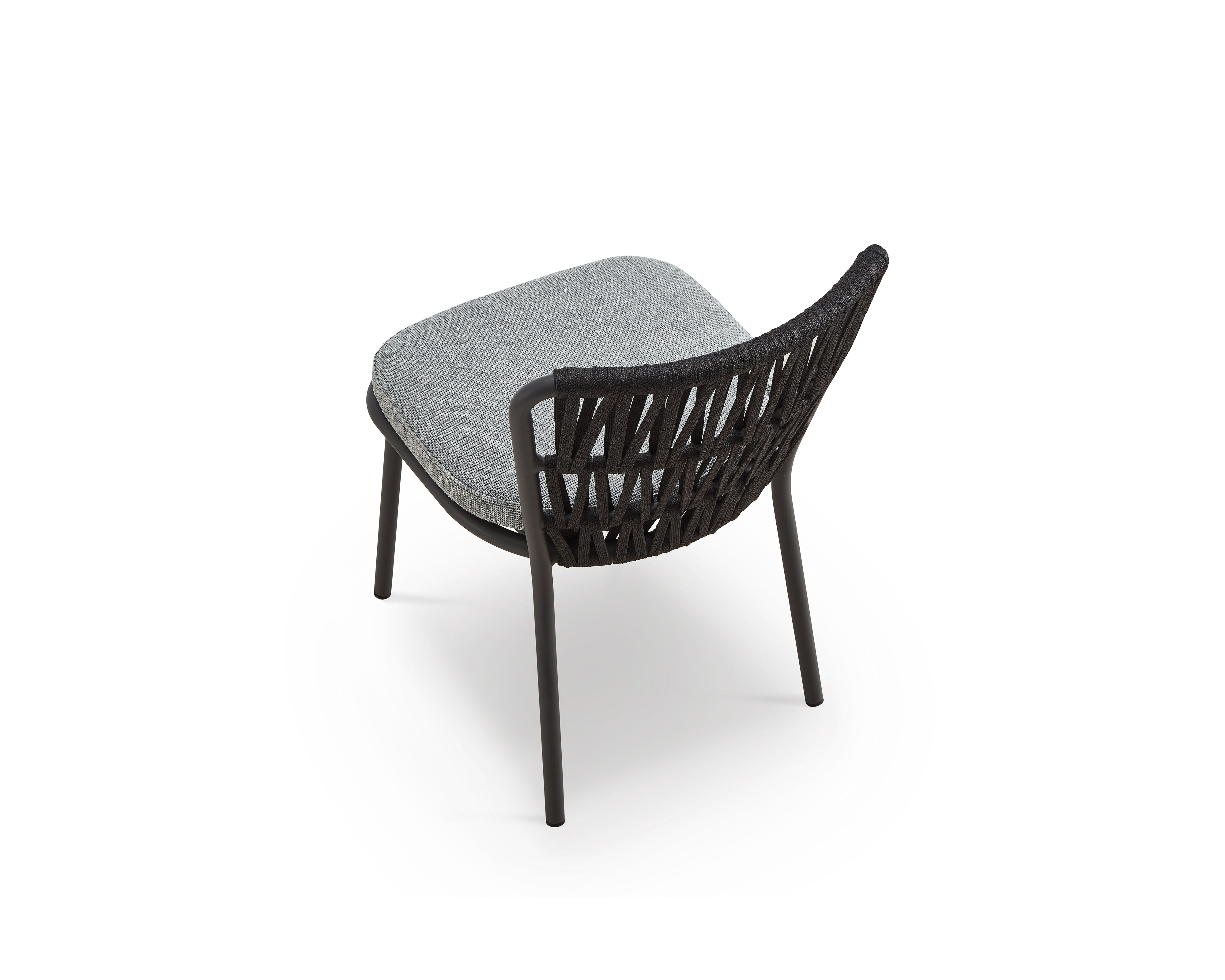 Ariana Outdoor Dining Chair (set of 2) - (Crib 5) Hunter Stone and Charcoal Grey by Liang & Eimil