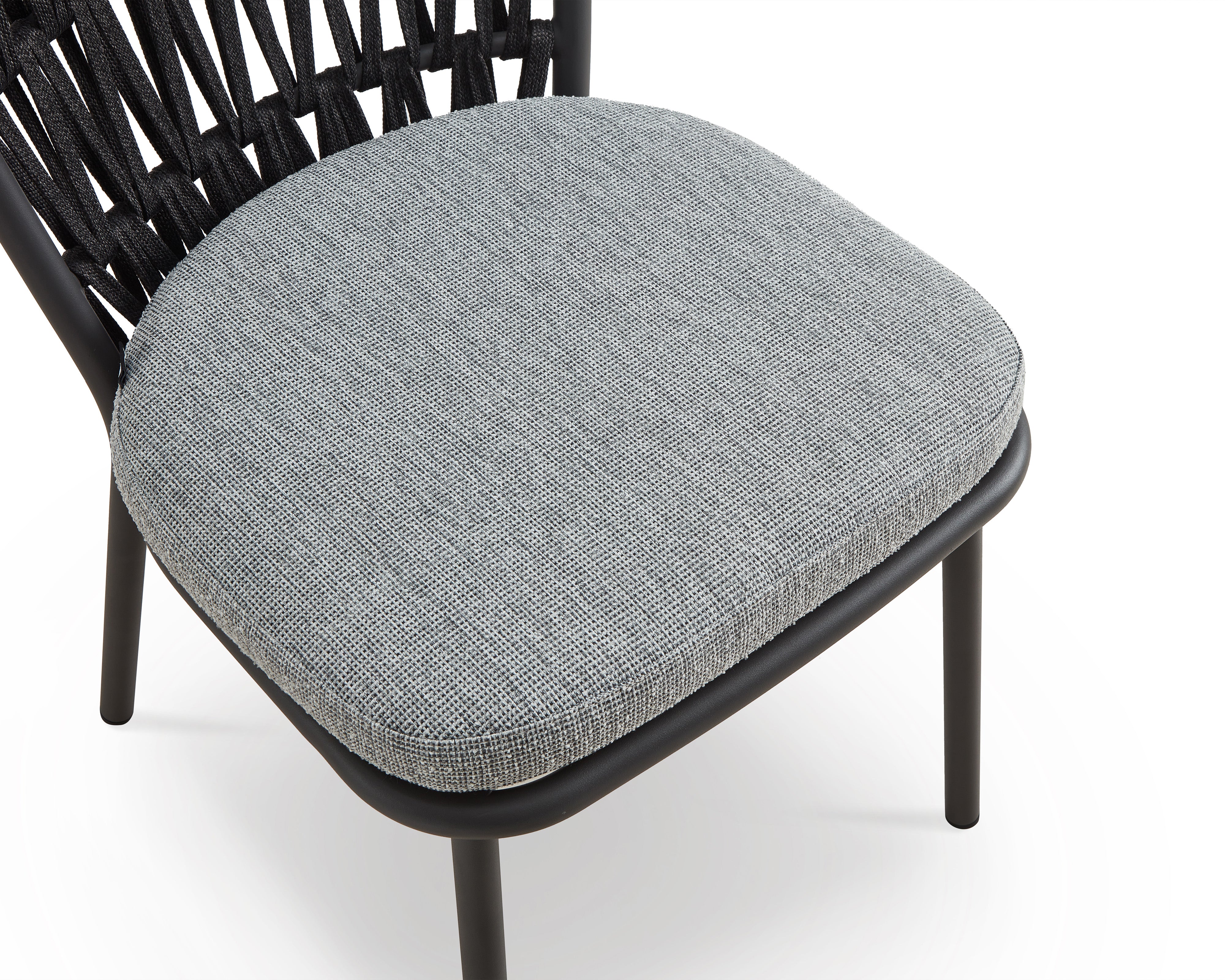 Ariana Outdoor Dining Chair (set of 2) - (Crib 5) Hunter Stone and Charcoal Grey by Liang & Eimil