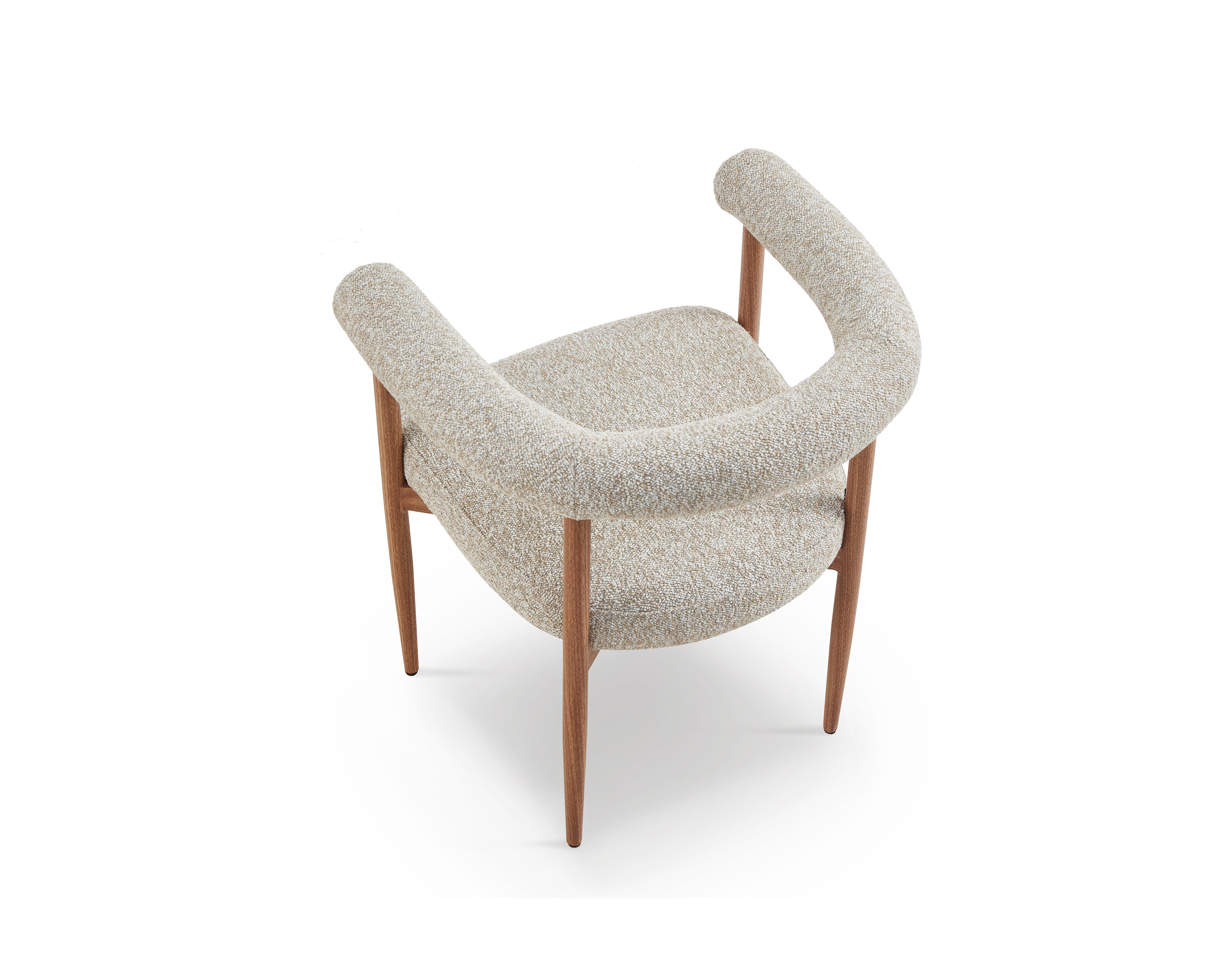 Nantes Outdoor Dining Chair - (Crib 5) Lima Beige and Walnut by Liang & Eimil