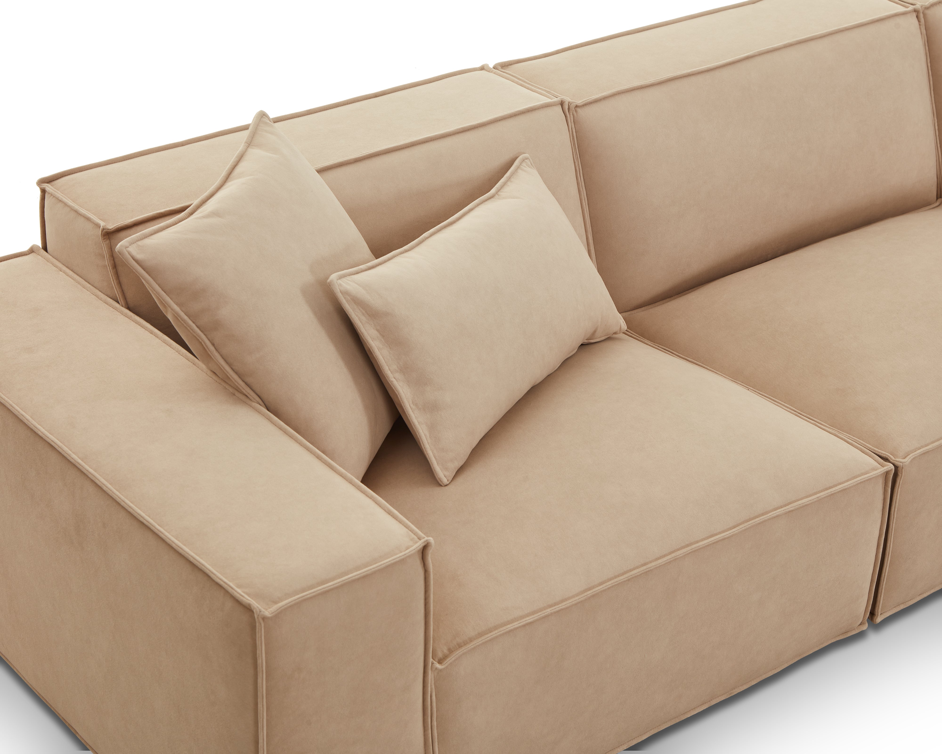 Efren Modular Sofa Right - (Crib 5) Hopper Desert by Liang & Eimil