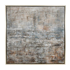 Abbott Champagne, Blue, Grey & Neutral Canvas by RV Astley