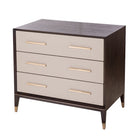Arnaude Ceramic Grey & Chocolate Chest Of Drawers by RV Astley