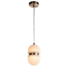Senga Bronze & Alabaster Single Pendant Light by RV Astley