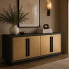 Camden Ebony Ash Wood & Brushed Brass Sideboard by Liang & Eimil