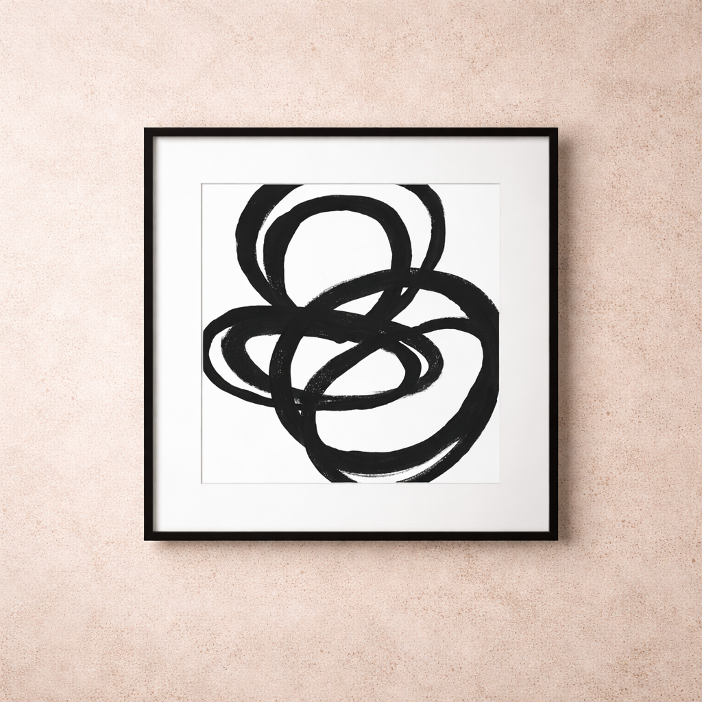 Coils II Print - Black and White Liang & Eimil