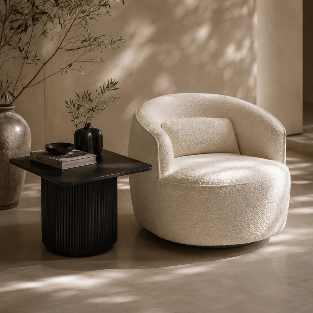 Lantine Black Oak & Lacquer Side Table Tommy Franks