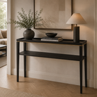 Otium Brushed Brass & Wenge Oak Console Table Liang & Eimil