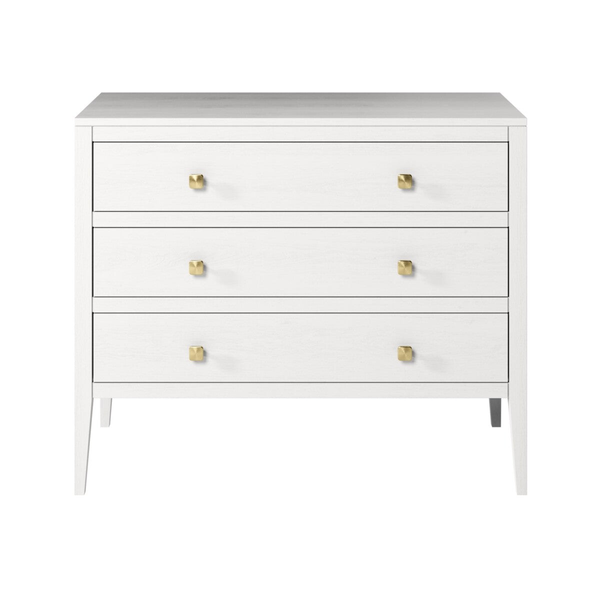 Radford White Chest of Drawers - White by D.I. Designs