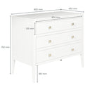 Radford White Chest of Drawers - White by D.I. Designs