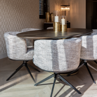 Cheyenne Trendy Natural Swivel Chair by Richmond Interiors