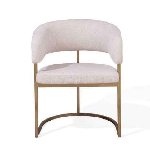 Clemont Taupe Fabric Dining Chair Tommy Franks