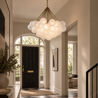Cloud Antique Brass & Cloudy Glass Pendant Ceiling Light by Liang & Eimil