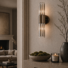 Colmar Bronze Wall Light with Glass Tube Shade by RV Astley