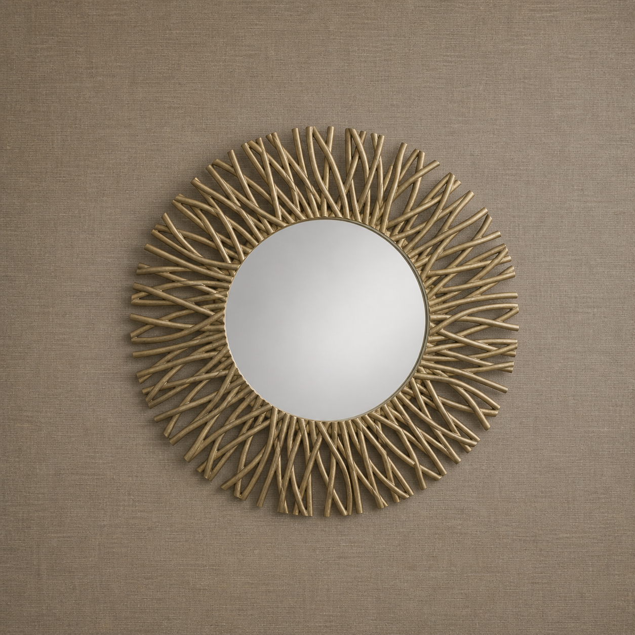 Corran Gold Antique Leaf Resin Mirror by RV Astley