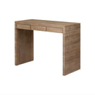 Wickham Wood Desk - Ribbed Oak by D.I. Designs