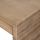 Wickham Wood Desk - Ribbed Oak by D.I. Designs