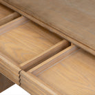 Wickham Wood Desk - Ribbed Oak by D.I. Designs