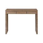 Wickham Wood Desk - Ribbed Oak by D.I. Designs