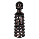 Large Tortoise Ripple Glass Bottle with Stopper by Kensington