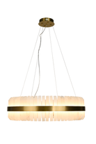 Salerno Gold & Alabaster Pendant 65cm by Luxe Collection