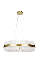 Salerno Gold & Alabaster Pendant 80cm by Luxe Collection