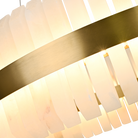 Salerno Gold & Alabaster Pendant 65cm by Luxe Collection