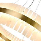 Salerno Gold & Alabaster Pendant 65cm by Luxe Collection