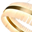 Salerno Gold & Alabaster Pendant 80cm by Luxe Collection
