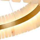 Salerno Gold & Alabaster Pendant 80cm by Luxe Collection