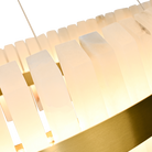 Salerno Gold & Alabaster Pendant 80cm by Luxe Collection
