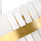 Salerno Gold & Alabaster Pendant 80cm by Luxe Collection