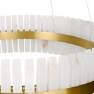 Salerno Gold & Alabaster Pendant 65cm by Luxe Collection