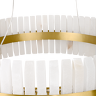 Salerno Gold & Alabaster Pendant 80cm by Luxe Collection