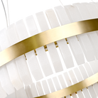 Salerno Gold & Alabaster Pendant 65cm by Luxe Collection