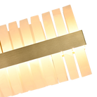 Salerno Gold & Alabaster Linear Dining Pendant 95cm by Luxe Collection