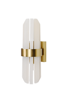 Salerno Gold & Alabaster Wall Light by Luxe Collection
