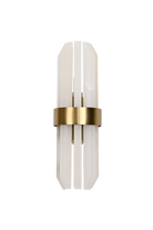 Salerno Gold & Alabaster Wall Light by Luxe Collection