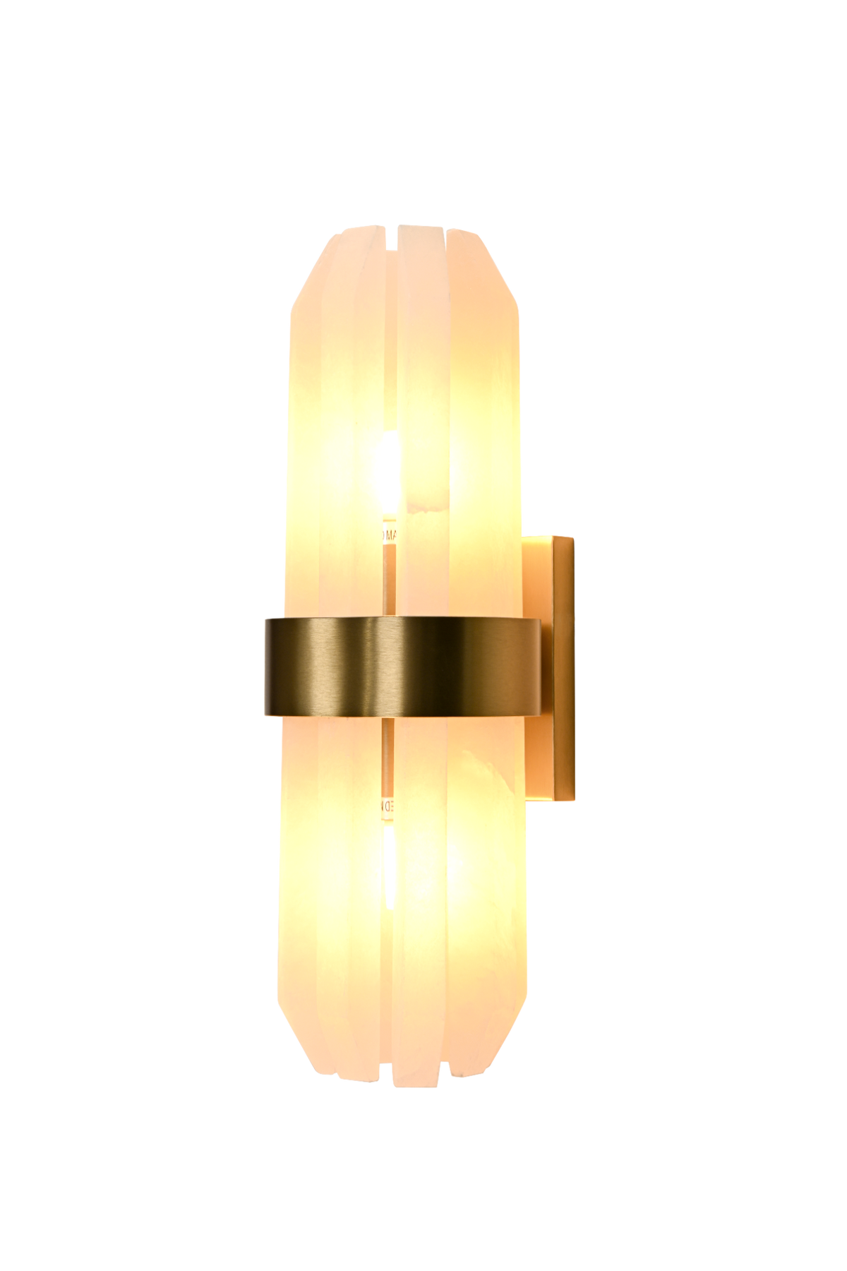 Salerno Gold & Alabaster Wall Light by Luxe Collection