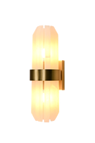 Salerno Gold & Alabaster Wall Light by Luxe Collection
