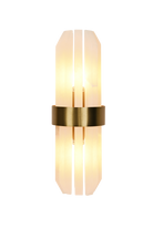 Salerno Gold & Alabaster Wall Light by Luxe Collection