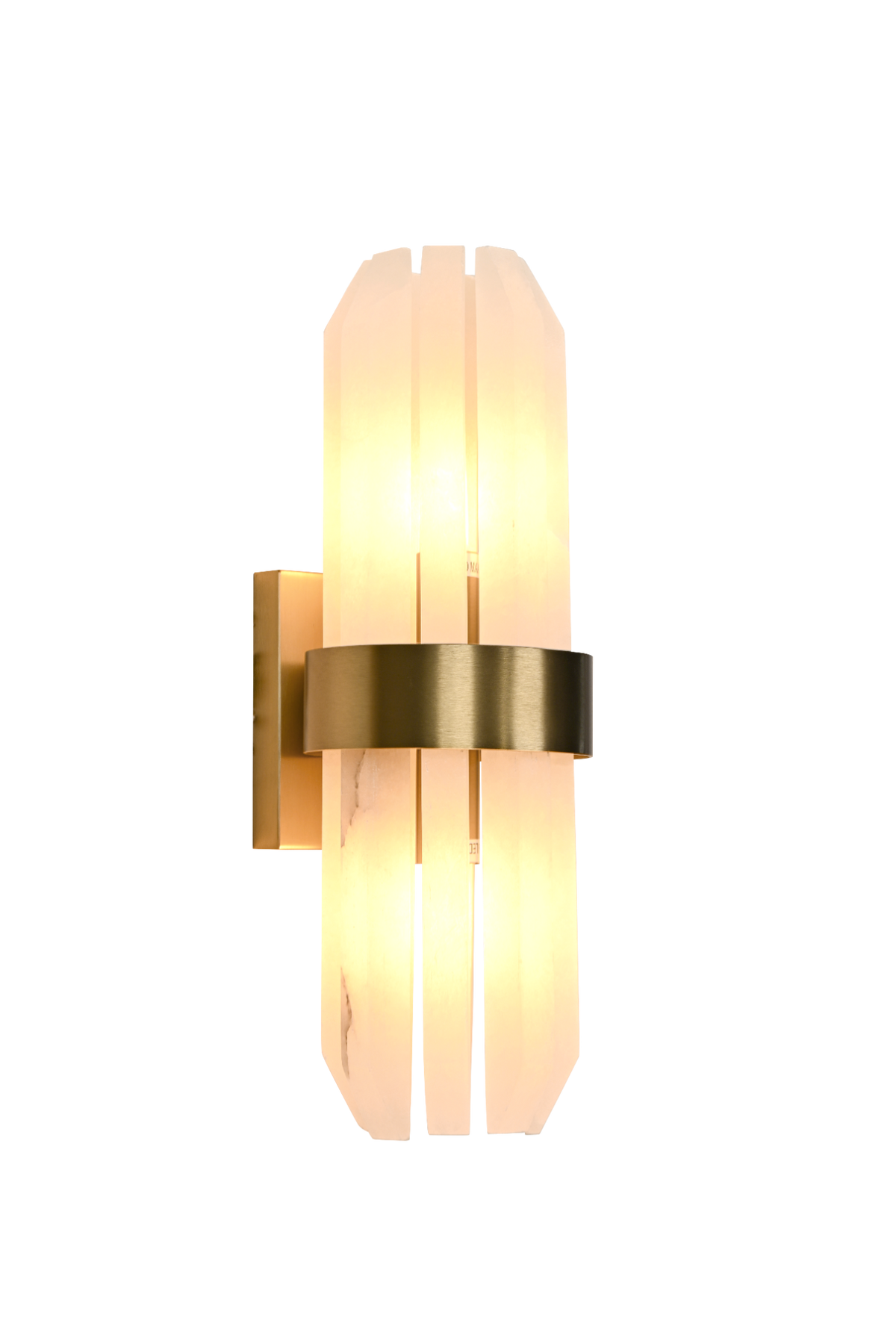 Salerno Gold & Alabaster Wall Light by Luxe Collection