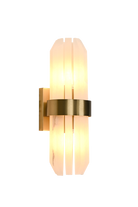 Salerno Gold & Alabaster Wall Light by Luxe Collection