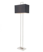 Danby Nickel & Gunmetal Fabric Shade Floor Lamp by RV Astley