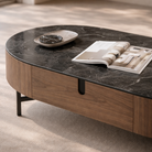 Darcy Walnut & Grey Coffee Table by Tommy Franks